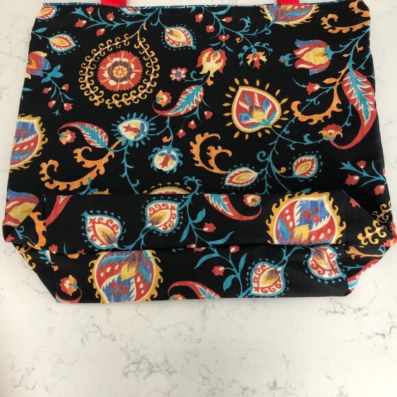 Hand Crafted Reversible Fabric Utility Tote Bag Multicolor/Geometric Sz OS NWOT - Picture 4 of 7
